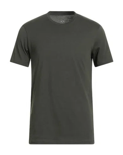 Armani Exchange Man T-shirt Military Green Size L Cotton