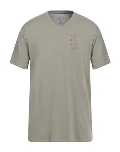 Armani Exchange Man T-shirt Military Green Size L Cotton In Green