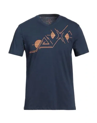 Armani Exchange Man T-shirt Navy Blue Size M Cotton