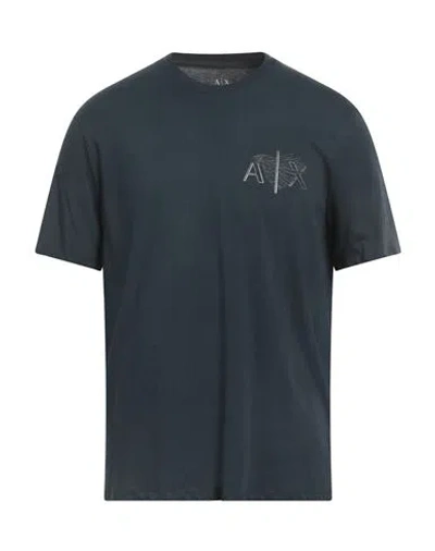 Armani Exchange Man T-shirt Navy Blue Size L Organic Cotton