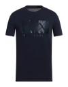 Armani Exchange Man T-shirt Navy Blue Size Xl Cotton