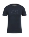 Armani Exchange Man T-shirt Navy Blue Size Xs Cotton