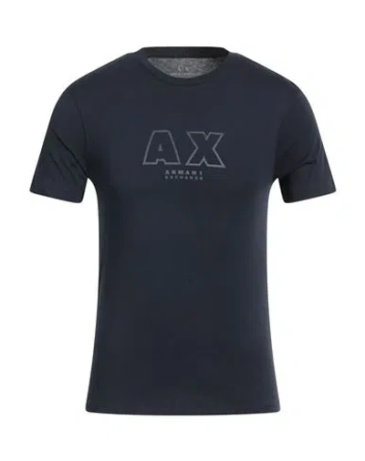 Armani Exchange Man T-shirt Navy Blue Size Xs Cotton