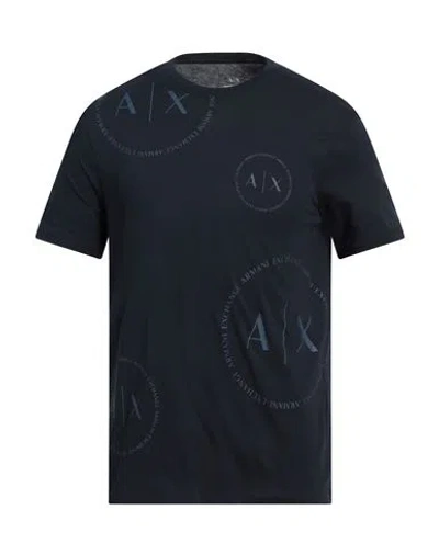 Armani Exchange Man T-shirt Navy Size L Cotton