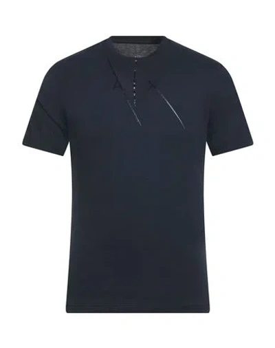 Armani Exchange Man T-shirt Navy Size M Cotton In Multi