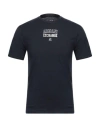 Armani Exchange Man T-shirt Navy Size S Cotton, Organic Cotton In Navy