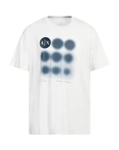 Armani Exchange Man T-shirt Off White Size Xs Cotton