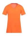 Armani Exchange Man T-shirt Orange Size L Cotton In Orange