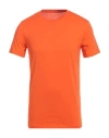 Armani Exchange Man T-shirt Orange Size S Pima Cotton