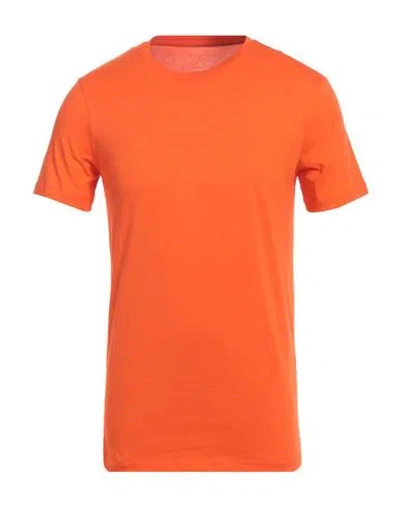Armani Exchange Man T-shirt Orange Size S Pima Cotton