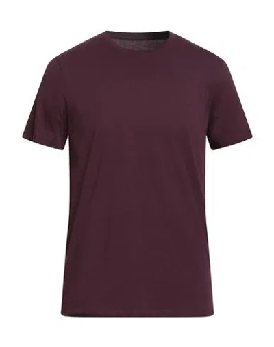 Armani Exchange Man T-shirt Plum Size L Pima Cotton In Purple