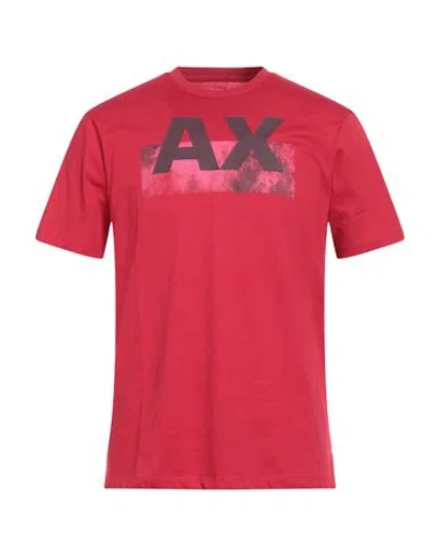 Armani Exchange Man T-shirt Red Size L Cotton