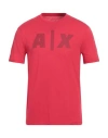 Armani Exchange Man T-shirt Red Size L Cotton