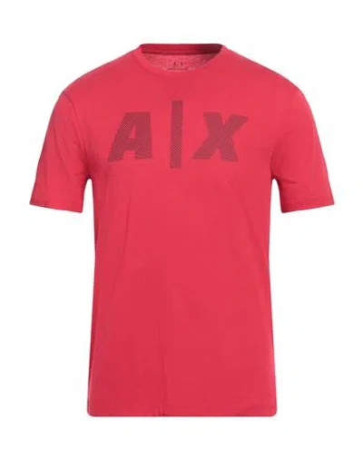 Armani Exchange Man T-shirt Red Size L Cotton