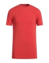 Armani Exchange Man T-shirt Red Size S Cotton, Elastane In Red