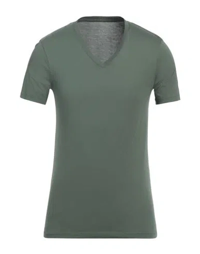 Armani Exchange Man T-shirt Sage Green Size L Cotton