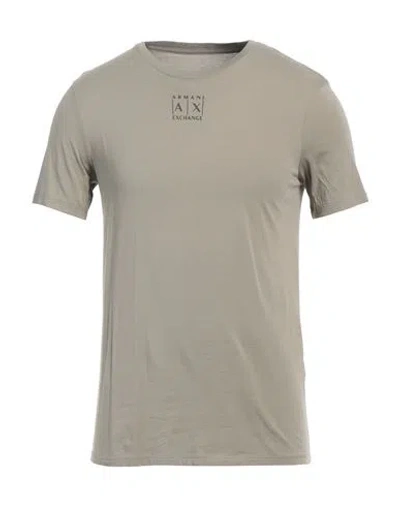 Armani Exchange Man T-shirt Sage Green Size M Pima Cotton