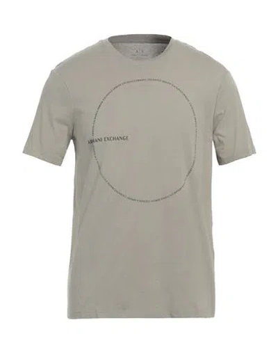 Armani Exchange Man T-shirt Sage Green Size M Organic Cotton