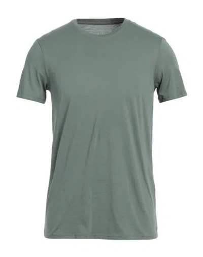 Armani Exchange Man T-shirt Sage Green Size Xs Pima Cotton