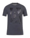 Armani Exchange Man T-shirt Steel Grey Size M Cotton