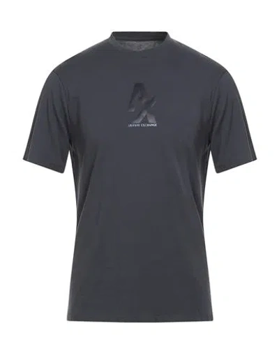 Armani Exchange Man T-shirt Steel Grey Size M Cotton