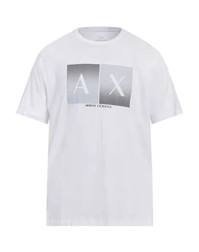Armani Exchange Man T-shirt White Size S Cotton