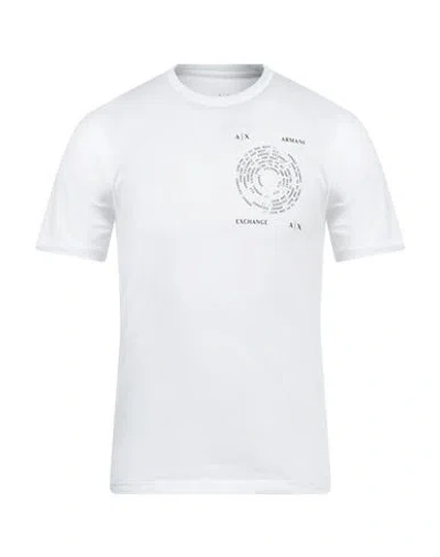 Armani Exchange Man T-shirt White Size L Cotton