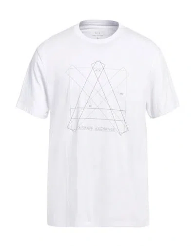 Armani Exchange Man T-shirt White Size M Cotton