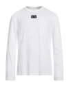 Armani Exchange Man T-shirt White Size L Cotton In White