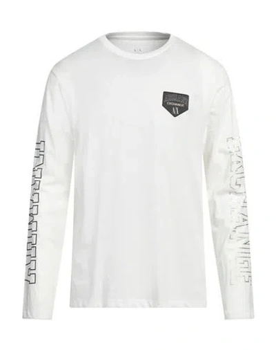 Armani Exchange Man T-shirt White Size L Cotton