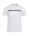 Armani Exchange Man T-shirt White Size L Cotton In White