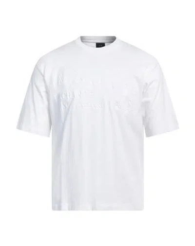 Armani Exchange Man T-shirt White Size L Cotton