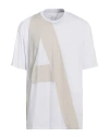 Armani Exchange Man T-shirt White Size L Cotton