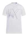 Armani Exchange Man T-shirt White Size L Cotton