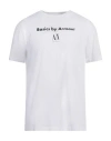Armani Exchange Man T-shirt White Size L Cotton