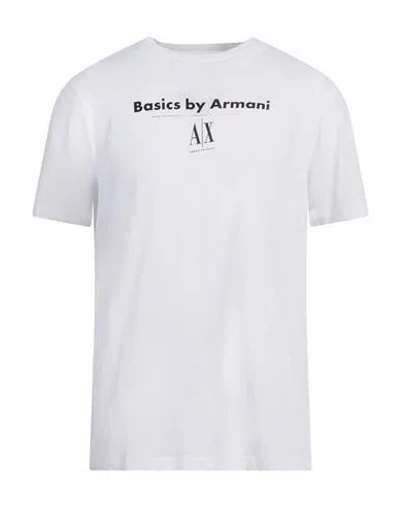 Armani Exchange Man T-shirt White Size L Cotton