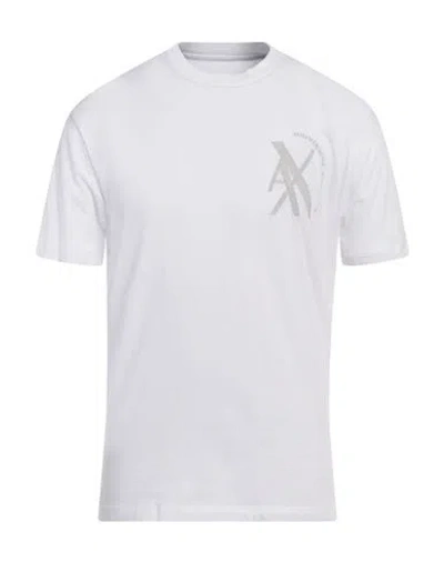 Armani Exchange Man T-shirt White Size L Cotton