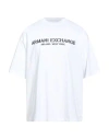 Armani Exchange Man T-shirt White Size L Cotton In White