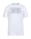 Armani Exchange Man T-shirt White Size L Cotton