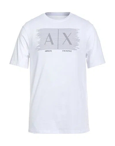 Armani Exchange Man T-shirt White Size L Cotton