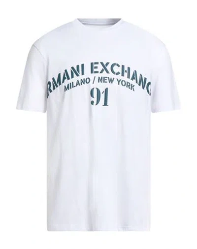 ARMANI EXCHANGE ARMANI EXCHANGE MAN T-SHIRT WHITE SIZE L COTTON