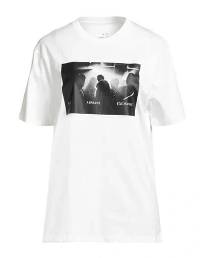 Armani Exchange Man T-shirt White Size L Cotton