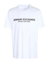 Armani Exchange Man T-shirt White Size L Cotton