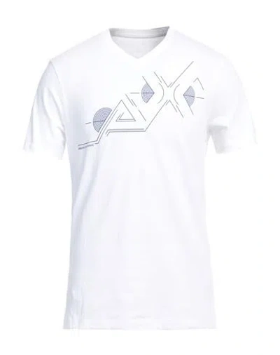 Armani Exchange Man T-shirt White Size L Cotton