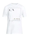 Armani Exchange Man T-shirt White Size L Cotton