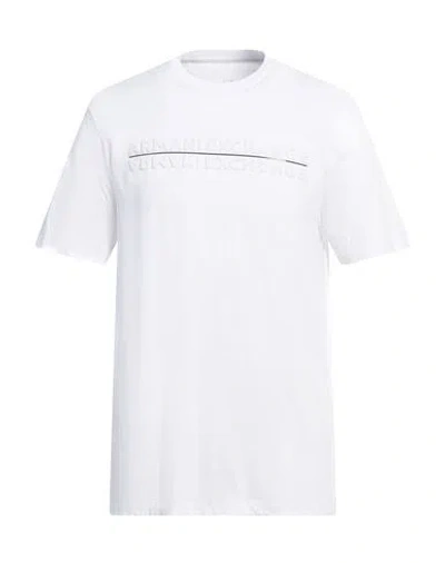 Armani Exchange Man T-shirt White Size L Cotton