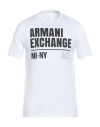 Armani Exchange Man T-shirt White Size L Cotton