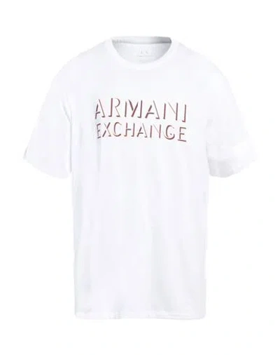 Armani Exchange Man T-shirt White Size L Cotton
