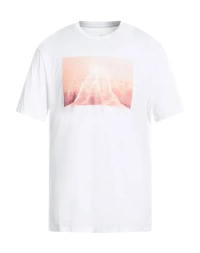 Armani Exchange Man T-shirt White Size M Cotton