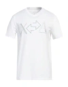 Armani Exchange Man T-shirt White Size L Cotton